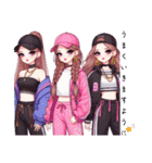 Sparkling Girls 1（個別スタンプ：38）