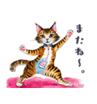 のんびり猫のシンプルおしゃれスタンプ（個別スタンプ：11）