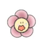 ピンクのおはなのスタンプ（個別スタンプ：5）