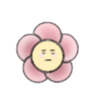 ピンクのおはなのスタンプ（個別スタンプ：7）