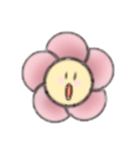 ピンクのおはなのスタンプ（個別スタンプ：9）