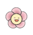 ピンクのおはなのスタンプ（個別スタンプ：11）