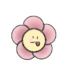 ピンクのおはなのスタンプ（個別スタンプ：16）