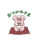 溶けるブタ（ポルコ）（個別スタンプ：5）