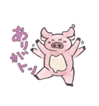溶けるブタ（ポルコ）（個別スタンプ：12）