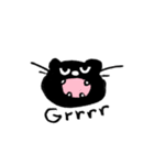 小さな黒いネコちゃん【完全版】（個別スタンプ：1）