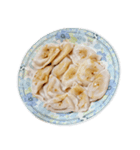 食品シリーズ : 餃子 #10 ベジタリアン（個別スタンプ：1）