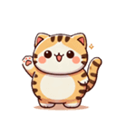 トラ猫の一日（個別スタンプ：4）
