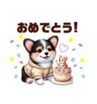 ふわふわコーギー パーカー編（個別スタンプ：22）