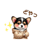 ふわふわコーギー パーカー編（個別スタンプ：31）