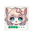 ふわふわ猫のやさしい日常（個別スタンプ：2）