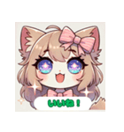 ふわふわ猫のやさしい日常（個別スタンプ：3）