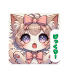 ふわふわ猫のやさしい日常（個別スタンプ：8）