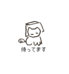 ゆる〜い手描きねこ（個別スタンプ：5）