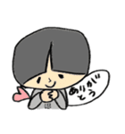 個性的な黒い子（個別スタンプ：13）