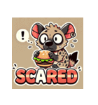 ハングリー・ハイエナとハンバーガー（個別スタンプ：12）