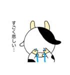 顔が丸い牛さんのスタンプ(産後うつ編)（個別スタンプ：3）