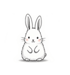 かわいいスタイルの鉛筆スケッチ（個別スタンプ：29）