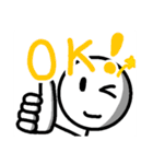 新手抜き棒人間スタンプ（個別スタンプ：15）