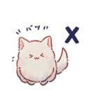 ねこっぽいぬ スタンプ（個別スタンプ：4）