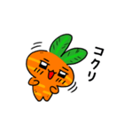 うさぎニンジンの挨拶スタンプ（個別スタンプ：2）