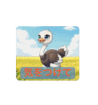 動く！鳥さんたちの stamp（個別スタンプ：4）