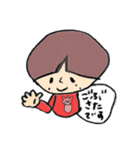 陽気な赤い子（個別スタンプ：3）