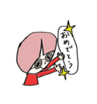 陽気な赤い子（個別スタンプ：10）