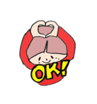 陽気な赤い子（個別スタンプ：11）
