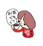 陽気な赤い子（個別スタンプ：17）