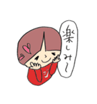 陽気な赤い子（個別スタンプ：18）
