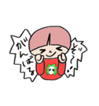 陽気な赤い子（個別スタンプ：20）