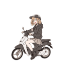 金髪黒パーカー姉さん（個別スタンプ：33）