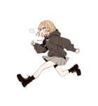 金髪黒パーカー姉さん（個別スタンプ：34）