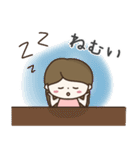 ずっと使える大きい文字のロングヘア女子（個別スタンプ：29）