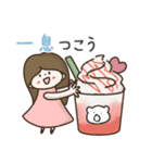 ずっと使える大きい文字のロングヘア女子（個別スタンプ：36）