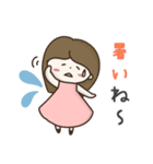ずっと使える大きい文字のロングヘア女子（個別スタンプ：38）