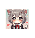 動く猫ちゃんたち（個別スタンプ：1）