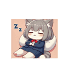 動く猫ちゃんたち（個別スタンプ：7）