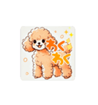 アプリコット♂トイプードルbyうにくん（個別スタンプ：1）