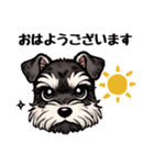 日常会話系のシュナウザー☆（個別スタンプ：3）