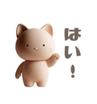 【敬語で挨拶】春色3D子猫ちゃん（個別スタンプ：28）