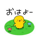 【春の日常】ひよこのちっぴ（個別スタンプ：2）