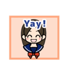 コナ音の女子高生スタンプ（英語版）（個別スタンプ：2）
