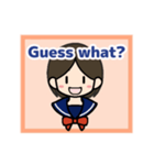 コナ音の女子高生スタンプ（英語版）（個別スタンプ：12）