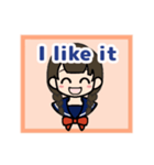 コナ音の女子高生スタンプ（英語版）（個別スタンプ：17）