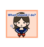 コナ音の女子高生スタンプ（英語版）（個別スタンプ：31）