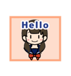 コナ音の女子高生スタンプ（英語版）（個別スタンプ：33）
