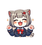 OL猫ちゃんの一日（個別スタンプ：1）