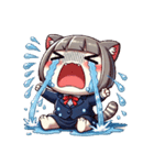 OL猫ちゃんの一日（個別スタンプ：3）